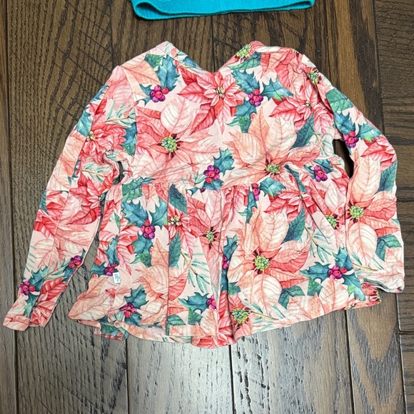 Posh Peanut Floral and Teal Kids Matching Set - Picture 11 of 11